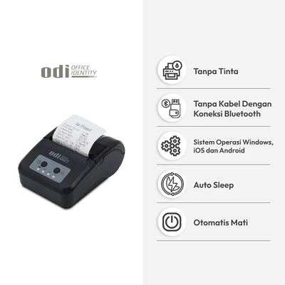 Gambar Odi Printer Thermal Portable ZM03 - Hitam