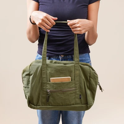 Gambar Ataru Tote Bag Rectangle - Hijau