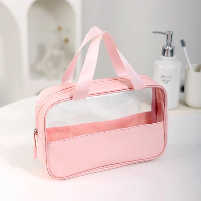 Gambar Ataru Pouch Dengan Handle Rectangle - Pink