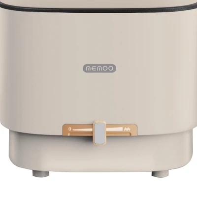 Gambar Memoo Panci Elektrik Dengan Steamer 800 ml 600 Watt - Putih