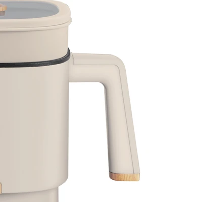 Gambar Memoo Panci Elektrik Dengan Steamer 800 ml 600 Watt - Putih