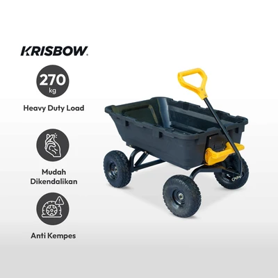 Gambar Krisbow Troli Barang 270 Kg - Hitam