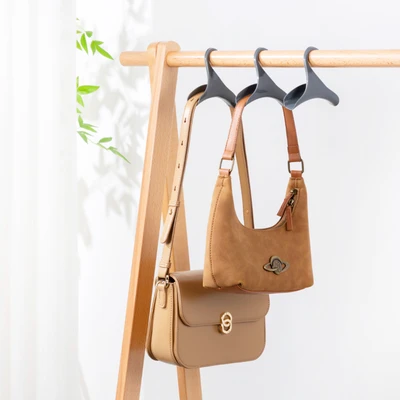 Gambar Stora 11 Cm Set 2 Pcs Hanger Tas Plastik Pp - Abu-abu