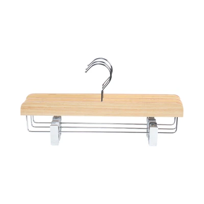 Gambar Stora Hanger Rok Kayu Laminated Dengan Clip 34.5 cm Set 3 pcs
