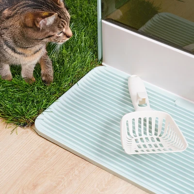 Gambar Paws N Tail Villa Toilet Kucing Dengan Tray - Biru