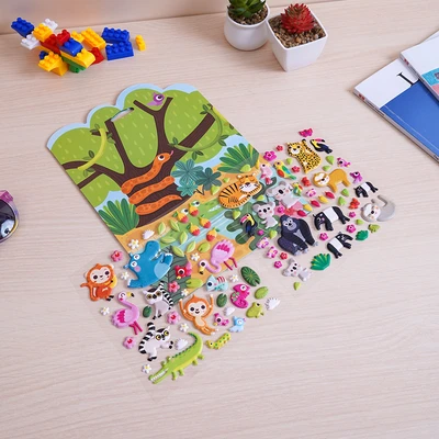 Gambar Ataru Stiker Puffy Play Set Jungle Paradise Mix