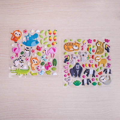 Gambar Ataru Stiker Puffy Play Set Jungle Paradise Mix