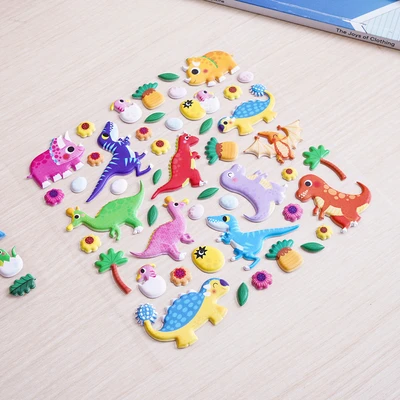 Gambar Ataru Stiker Puffy Play Set Dino Park Mix
