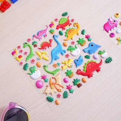 Gambar Ataru Stiker Puffy Play Set Dino Park Mix