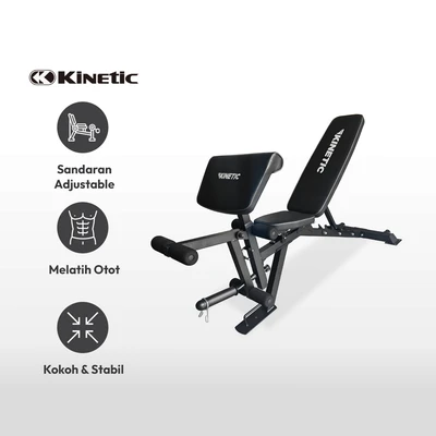 Gambar Kinetic Weight Lifting Bench Hrsb85 - Hitam