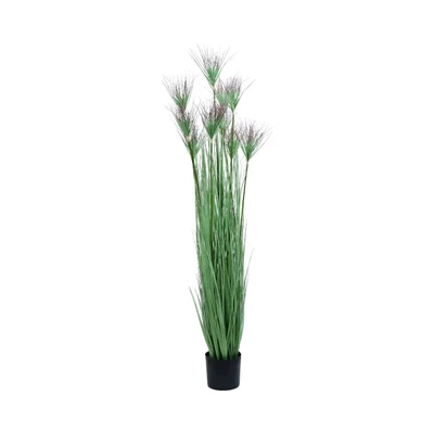 Gambar Informa Tanaman Artifisial Pepyrus Grass Dengan Pot 30x30x183 cm - Ungu