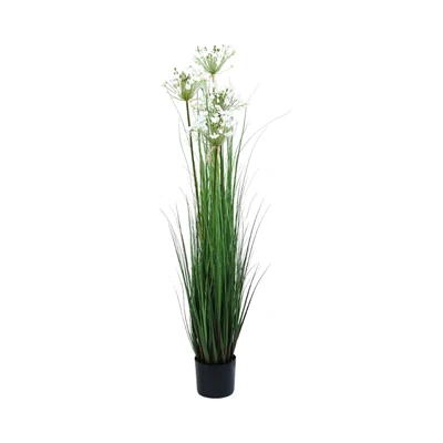 Gambar Informa Bunga Artifisial Agapanthus Dengan Pot 139x28x28 cm - Putih