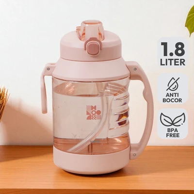 Gambar Kris Rocky Botol Minum Tritan 1.8 Liter - Pink