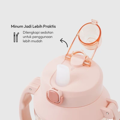 Gambar Kris Rocky Botol Minum Tritan 1.8 Liter - Pink