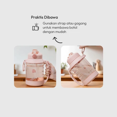 Gambar Kris Rocky Botol Minum Tritan 1.8 Liter - Pink