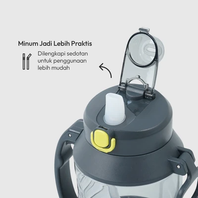 Gambar Kris Rocky Botol Minum Tritan 1.8 Liter - Abu-Abu