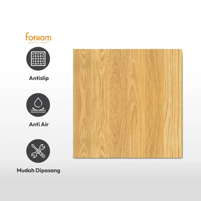 Gambar Forhom Stiker Lantai PP Cypress Wood 30x30 cm