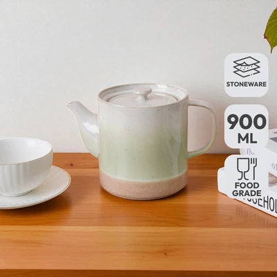 Gambar Appetite Brava Teko Teh Stoneware 900 ml - Hijau Glaze