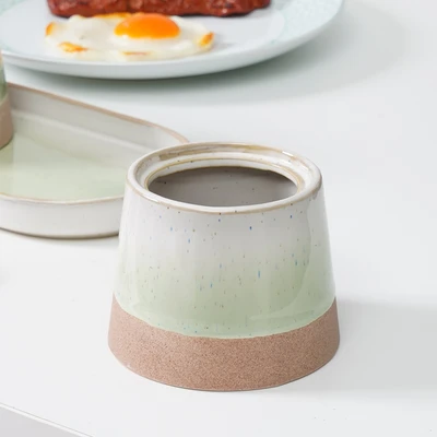 Gambar Appetite Brava Tempat Bumbu Dapur Stoneware Dengan Nampan Set 3 Pcs - Hijau