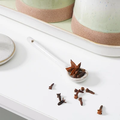 Gambar Appetite Brava Tempat Bumbu Dapur Stoneware Dengan Nampan Set 3 Pcs - Hijau