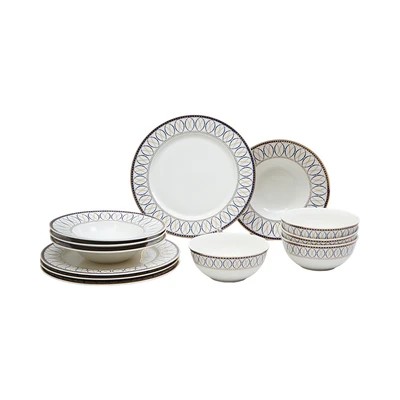 Gambar Appetite Prima Poem Perlengkapan Makan Set 12 pcs - Putih