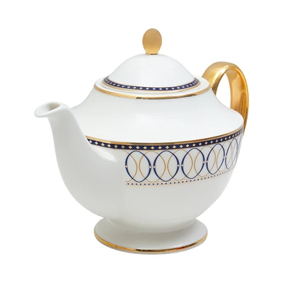 Gambar Appetite Prima Poem Teko & Cangkir Keramik Dengan Saucer Set 9 Pcs - Putih