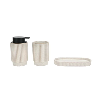 Gambar Informa Set 3 Pcs Melody Perlengkapan Kamar Mandi - Krem Beige