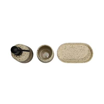 Gambar Informa Set 3 Pcs Mason Perlengkapan Kamar Mandi - Krem Beige