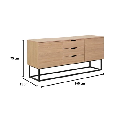Gambar Informa Jesse Rak TV High - Cokelat Oak