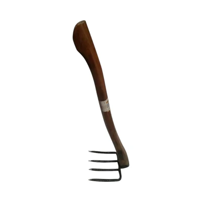 Gambar Krisbow Cangkul Garpu Handle Kayu 80 cm - Cokelat