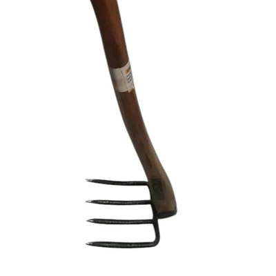 Gambar Krisbow Cangkul Garpu Handle Kayu 80 cm - Cokelat