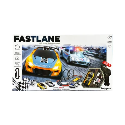 Gambar Top Gear Playset Fastlane Slot Car Double Loops  560 cm