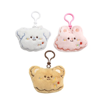 Gambar Ataru Gantungan Kunci Plush Animal Head 8 cm Random