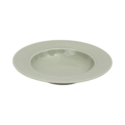 Gambar Delicia Neosilk Piring Sup Porcelain 22.5 cm - Hijau