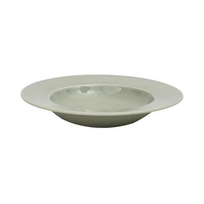 Gambar Delicia Neosilk Piring Sup Porcelain 22.5 cm - Hijau