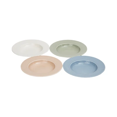 Gambar Delicia Neosilk Piring Sup Porcelain 22.5 cm - Putih