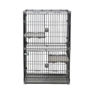Gambar Pet Kingdom Kandang Anjing & Kucing 73x48x117 cm - Hitam