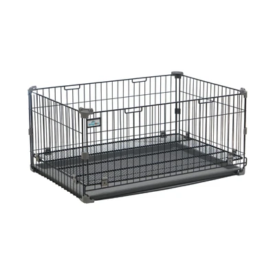 Gambar Pet Kingdom Kandang Anjing & Kucing 91.4x62x30 cm - Hitam