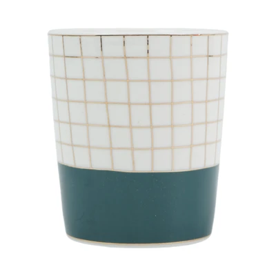 Gambar Delicia Ocha Mug Line 275 ml - Biru Navy/Putih