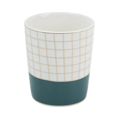 Gambar Delicia Ocha Mug Line 275 ml - Biru Navy/Putih