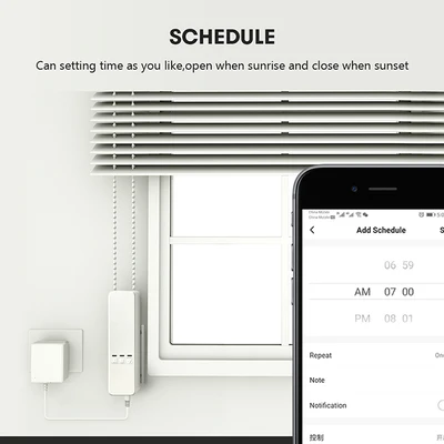 Gambar Krisbow Sync Smart Roller Blind Motor Wifi - Putih