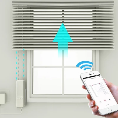 Gambar Krisbow Sync Smart Roller Blind Motor Wifi - Putih