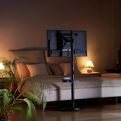 Gambar Krisbow Bracket TV Standing Slim Portable 17-43 Inch - Hitam