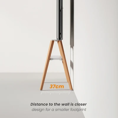 Gambar Krisbow Verta Rak TV 43-75 Inch - Hitam/Cokelat