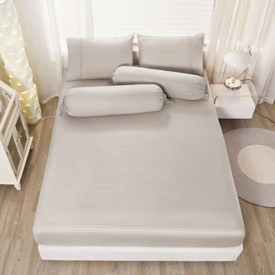 Gambar Informa 180x200 cm Set 5 Pcs Seprai King Microfiber - Cokelat Muda