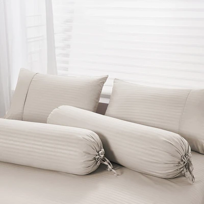 Gambar Informa 180x200 cm Set 5 Pcs Seprai King Microfiber - Cokelat Muda
