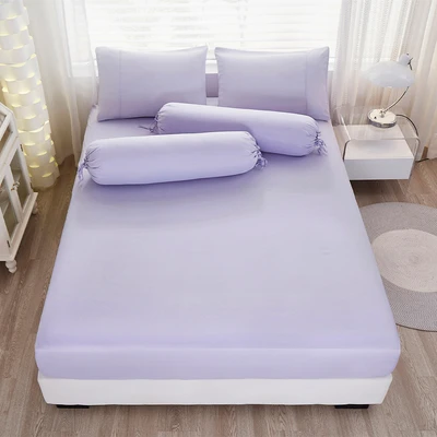 Gambar Informa 120x200 cm Set 3 Pcs Seprai Queen Microfiber Emboss - Ungu
