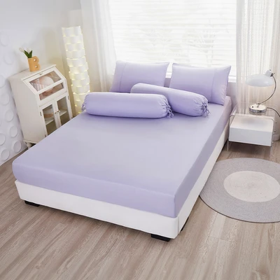 Gambar Informa 120x200 cm Set 3 Pcs Seprai Queen Microfiber Emboss - Ungu