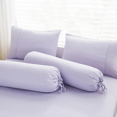 Gambar Informa 120x200 cm Set 3 Pcs Seprai Queen Microfiber Emboss - Ungu