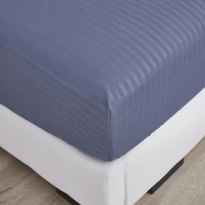 Gambar Informa 120x200 cm Set 3 Pcs Seprai Single Microfiber Emboss - Biru